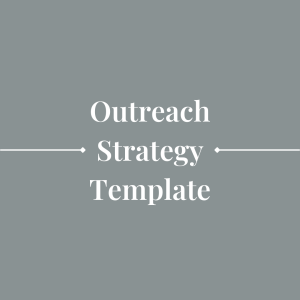 Outreach Strategy Template